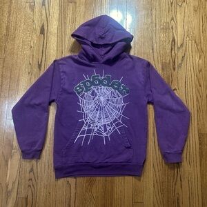 Purple Spider Graphic Hoodie